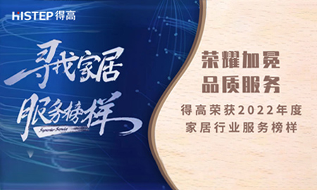 榮耀加冕，品質(zhì)服務(wù)|得高榮獲2022年度家居行業(yè)服務(wù)榜樣